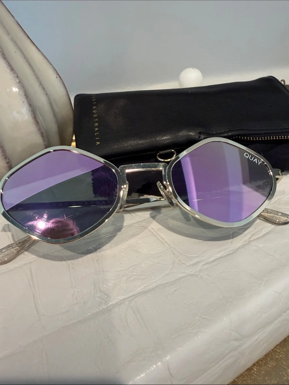 Quay x Kylie Jenner Purple Honey sunglasses